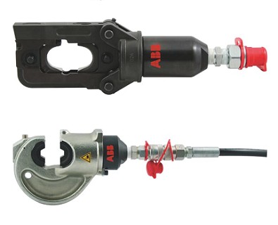 Remote-head hydraulic compression tool