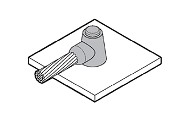 Cable to steel surface & pipe