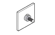 Stud to steel surface