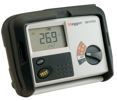 Digital earth resistance tester DET4