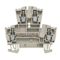 WDK 2.5 - Feed-through terminal, Double-tier terminal, Screw connection, 2.5 mm sq, 400 V, 24 A, dark beige