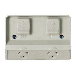 Double Power Point Surface Mount 10A IP53